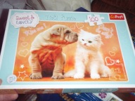 Puzzle 100 elem. pies i kot
