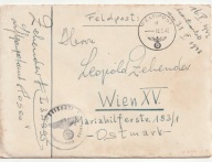 N169 ŻOŁNIERZ FLAK FELDPOST POSEN 1942 FRONT WSCHODNI NIEMCY RZESZA