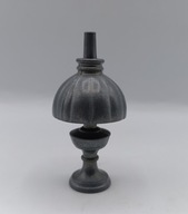 lampa Miniaturka z cyny kolekcjonerka do gablotki z małymi figurkami Anglia