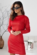 Sukienka mini błysk czerwona S/M/L !!!