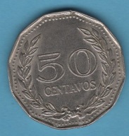 (1KL20) Kolumbia 50 centavo, 1971