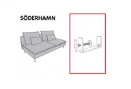 IKEA SODERHAMN ŁĄCZNIK DO SOF NAROŻNYCH SZEZLONGÓW LEŻANEK 100% ORYGINAŁ