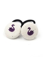 Momilio handmade Gumeczki do włosów Baby Animals łabędź pierwsze gumeczki