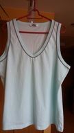 Świetna miętowa bluzeczka na szerokich ramiączkach UK20/22 !!