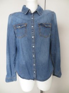 Koszula damska jeansowa klasyczna rozmiar M niebieska