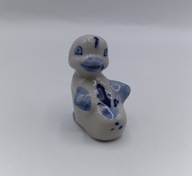 Kaczuszka Blue Delft - maleńka porcelanowa kolekcjonerska figurka