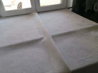 LNIANY ZJAWISKOWY OBRUS ADAMASZEK NASTURCJE MEREŻKOWE ŁODYGI 135x216 Y