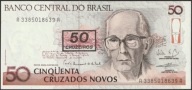Brazylia 50 cruzeiros / 50 cruzados novos - stan bankowy UNC