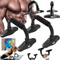 2 SZT. PODPÓRKI UCHWYTY DO ĆWICZEŃ ROBIENIA POMPEK STABILNE PARALETKI MOCNE