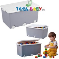 HIT POJEMNIK NA ZABAWKI DUŻY PUDEŁKO SKRZYNIA NA KÓŁKACH TEGA