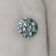 Moissanite, moissanit 3,22 ct jak brylant, diament, piękny