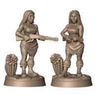 Wild West Western Native Lady Indianka Druk 3D NSFW