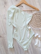 NOWE body prążkowane bluzka na jedno ramię 38 M