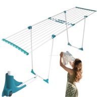 SUSZARKA TELESKOPOWA NA PRANIE BIELIZNE DO DOMU NA TARAS SKŁADANA PRANIA20M