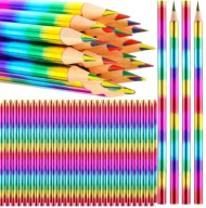 Tęczowe Kredki 4 W 1 Wielokolorowe Gradientne Ołówki ZESTAW 16 szt.