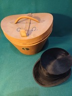 Cylinder Christys' London 6 5/8 +kufer podróżny MORITZ MADLER LEIPZIG DRGM