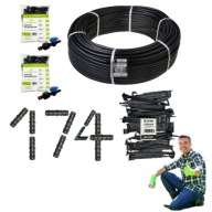 LINIA KROPLUJĄCA ZESTAW XXXL BEZ KOMPENSACJI 100 M PODZIEMNA 174 AKCESORIA