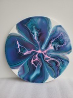 Energia wszechświata, abstrakcja, farby akrylowe, aukcja charytatywna