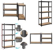 REGAŁ MAGAZYNOWY METALOWY THOMAS 180 X 90 X 40 CM MAX 875KG DO GARAŻU