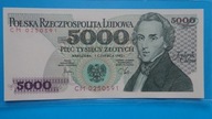5000 zł 1982 ,seria CM 0250591,stan UNC