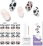 Folia do Paznokci utwardzana UV, 28 sztuk naklejek na paznokcie żelowe