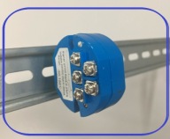 Przetwornik PT100 0-200C 4-20mA z uchwytem na szynę DIN