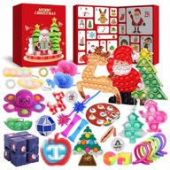 Kalendarz Adwentowy Dla Dzieci Zabawki Gniotki Swiateczne Duży 32cm 24szt