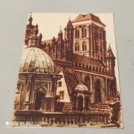 POCZTÓWKA GDAŃSK KOŚCIÓŁ GOTYCKI AKWARELA JERZY PAWŁOWSKI
