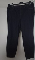 c&a short 48 spodnie dżins proste jeggins strecz na gumie ze średnim stan