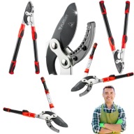 SEKATOR KOWADEŁKOWY DO GAŁĘZI DWURĘCZNY TELESKOPOWY LEKKI NOŻYCOWY FUGERT