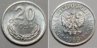 20 gr groszy 1969 MENNICZY st. 1 PIĘKNE