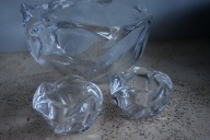 ROYAL COPENHAGEN HOLMEGAARD PATERA MISA GALAXY 2 ŚWIECZNIKI KOMPLET UNIKAT