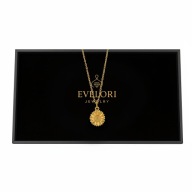 Złoty Naszyjnik Słonecznik Stal Chirurgiczna Kwiat 45cm