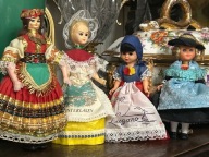 LALKA KOLEKCJONERSKA LUDOWA HISZPANIA GRECJA SZWAJCARIA - 4 SZT