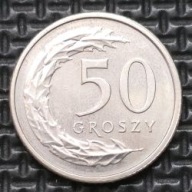 *P[0706] POLSKA 50 groszy 2014 III Rzeczpospolita Orzeł (heraldyka) *Holder