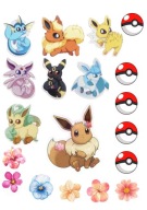 Wydruk opłatek cukrowy cukrowa dekoracja na tort Pokemon Pikachu Pokeball