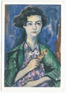 RAFAEL CHWOLES DZIEWCZYNA Z KWIATEM JUDAICA