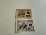 10 i 20 Heller (Pierbach); notgeld Austria; N#214197 i N#214198; stan XF