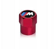 Nakrętki kapturki na wentyle BMW M-Power czerwone (4szt.)