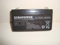 Akumulator Europower EP 1,2-6 (6V 1,2Ah) do wag kas fiskalnych alarmów