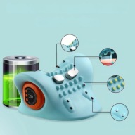 MASAŻER MASAŻ DO SZYJI KARKU WIBRACYJNY PODUSZKA ORTOPEDYCZNA ELEKTRYCZNA