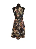 Fartuch damski sukienkowy jak sukienka bawełna kwiaty prezent Dzień Babci