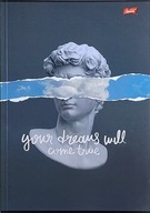 DUŻY ZESZYT A4 laminowany KRATKA 96 kartek BRULION St. Majewski Unipap