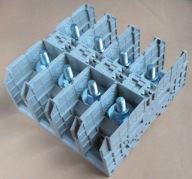 ZŁĄCZKA SZYNOWA PRZELOTOWA ZACISK ŚRUBOWY M8 70mm2 4szt. Weidmuller WFF77