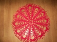 SERWETKA szydełkowa obrus rękodzieło śliczna śr60