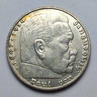 NIEMCY III RZESZA 5 MAREK 1936 A - PAUL VON HINDENBURG Ag 19