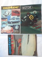 TYGODNIK MOTORYZACYJNY MOTOR 1988 ROK 7 sztuk dwa plakaty