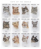 Sierra Leone xx M605,a fauna koty MNH VF 2skany