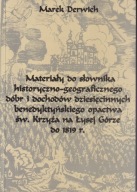 Materiały do słownika historyczno-geograficznego opactwa łysogórskiego ; jn