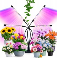 Lampa LED do wzrostu uprawy roślin timer klips ruchoma UV USB 16 W 80 LE